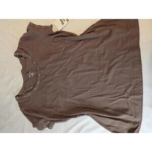 Vine and Valley Essentials Brown Short Sleeve T-Shirt 2X
